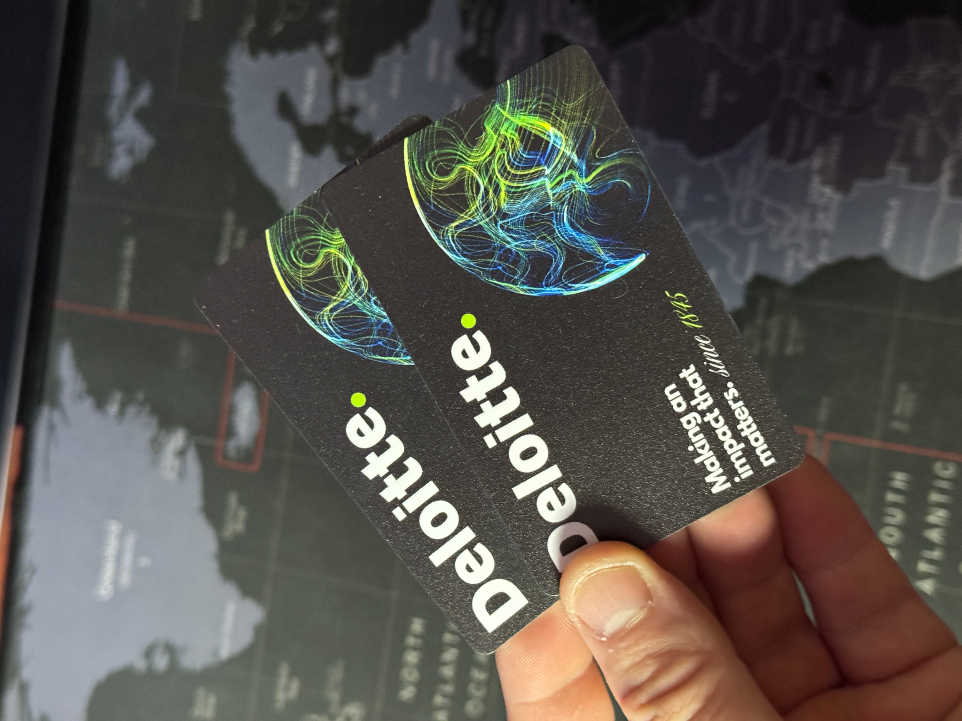 Deloitte branded NFC business cards