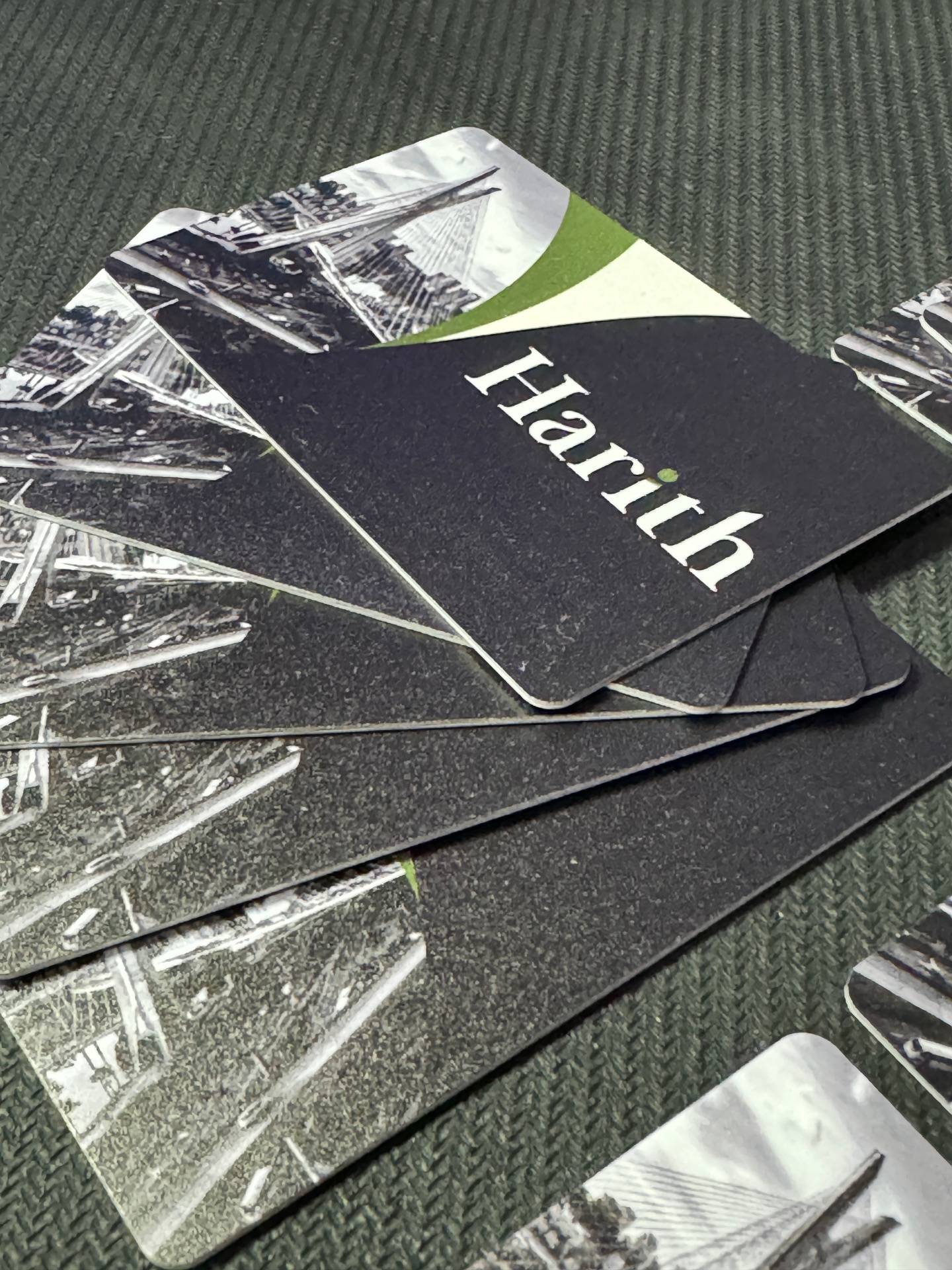 Harith branded PVC NFC business cards