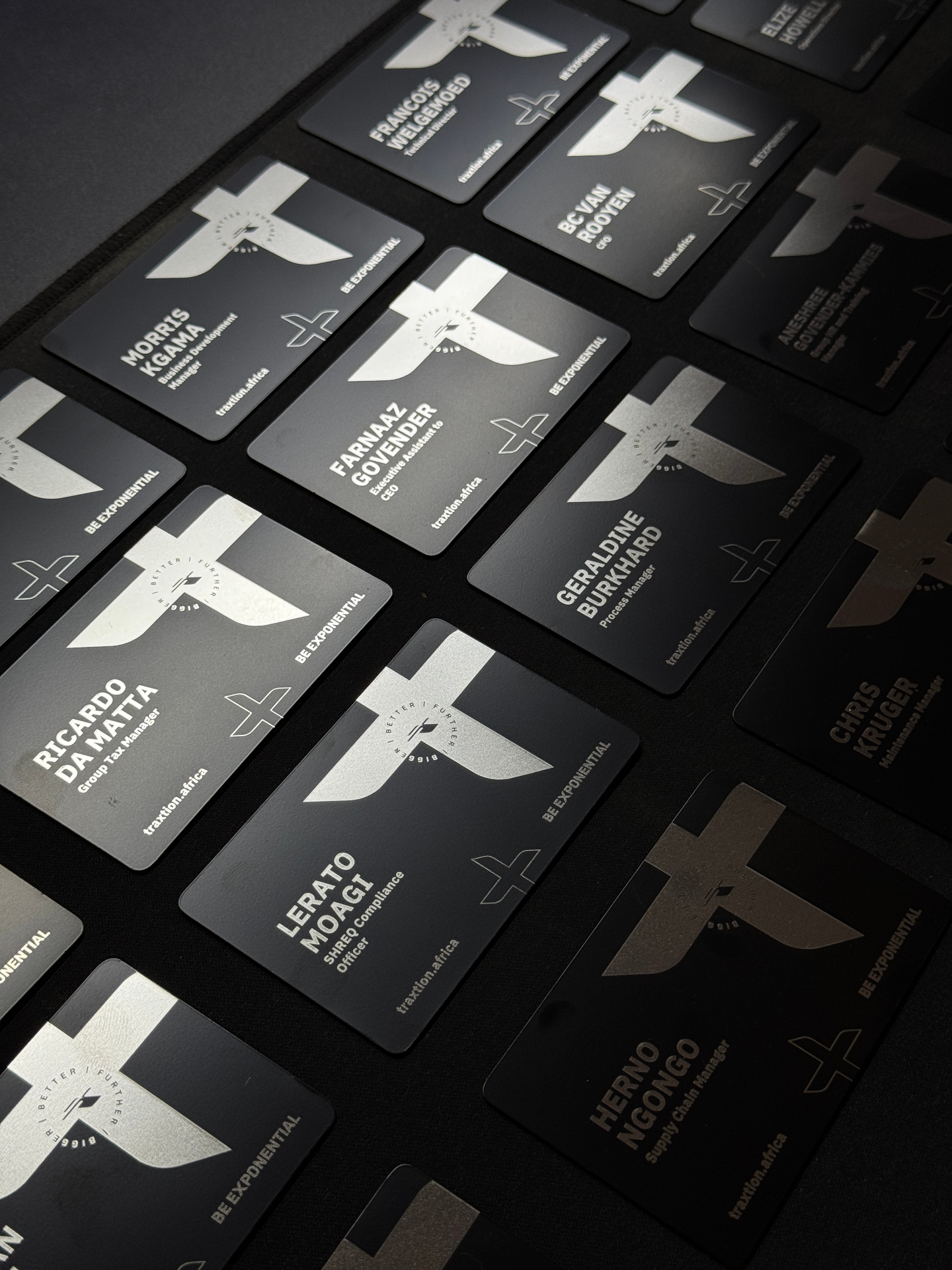 Luxury steel laser engraved NFC cards